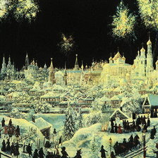 Схема вышивки «РОЖДЕСТВЕНСКАЯ  НОЧЬ»