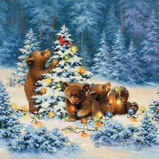 Схема вышивки «Мишкины радости»