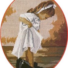 Схема вышивки «девочка»