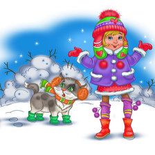 Схема вышивки «зима»