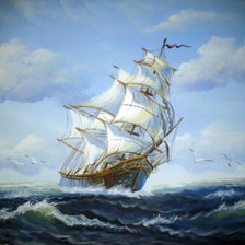 Схема вышивки «Бригантина»