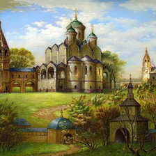 Схема вышивки «Дорога к храму 15»