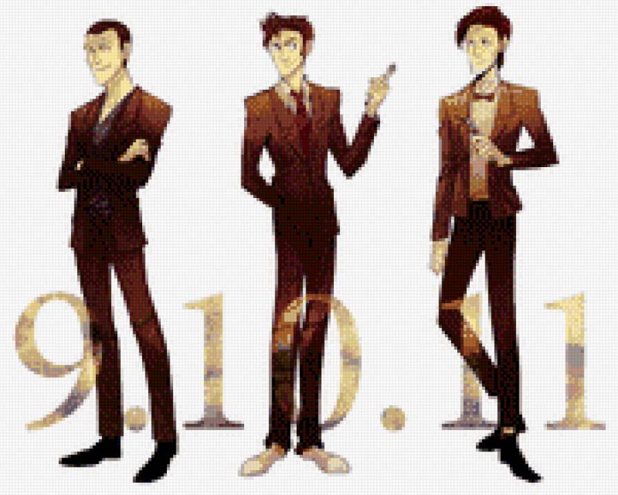 Три Доктора - одиннадцатый., девятый, доктор кто, десятый - предпросмотр