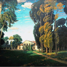 Схема вышивки «УСАДЬБА В ПАРКЕ»