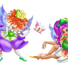 Схема вышивки «феечки»