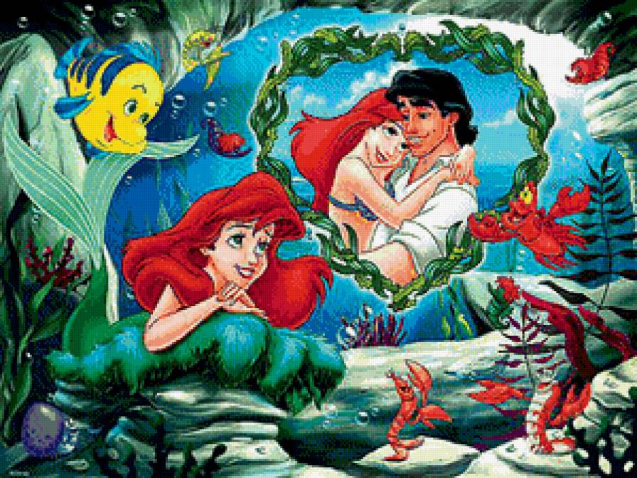 русалочка - русалка, мультик, ариель, детям, любовь, дисней, детская, детское - предпросмотр