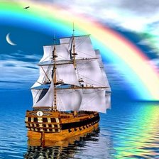 Схема вышивки «кораблик»