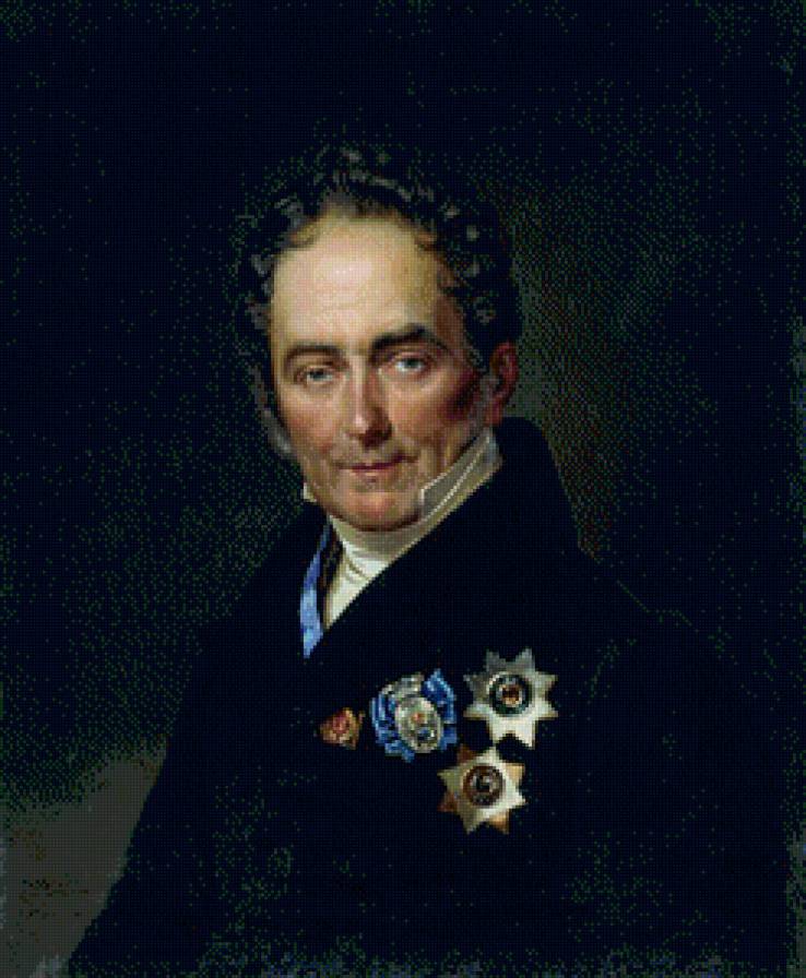 СЕРИЯ  "ПОРТРЕТЫ".  ПОРТРЕТ ГРАФА В.П. КОЧУБЕЯ - граф, мундир, звезда, портрет, орден - предпросмотр