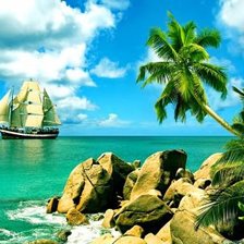 Схема вышивки «остров»