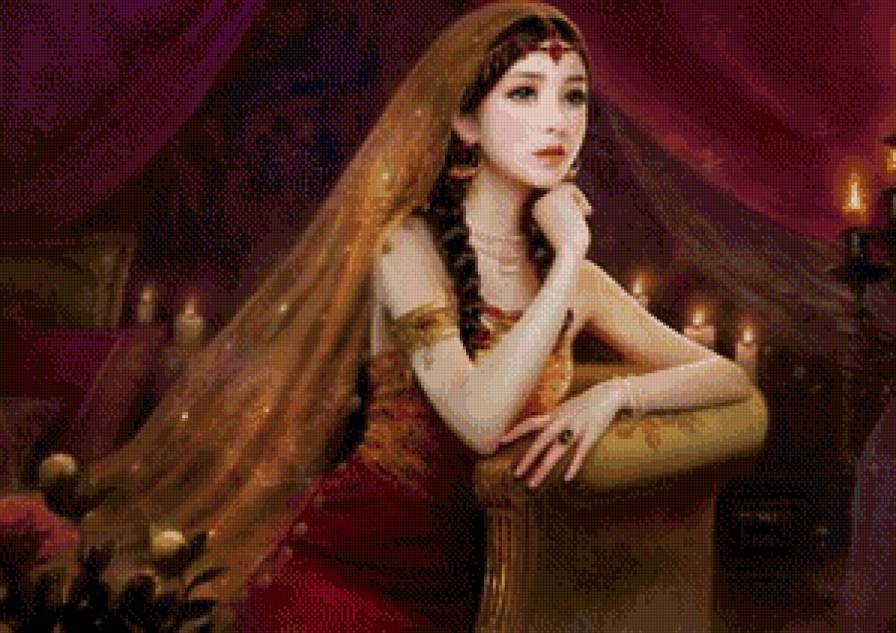 женский образ - женщина, девушка, восток, портрет, индия, индианка - предпросмотр