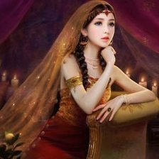 Схема вышивки «женский образ»