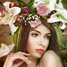 Схема вышивки «женский образ»