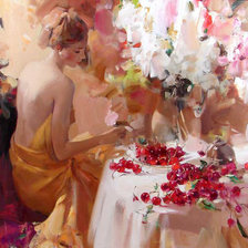 Схема вышивки «Дева»