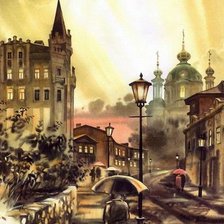 Схема вышивки «город»