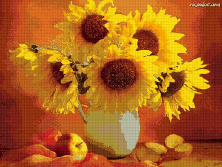 букетик - букет, ваза, цветы - предпросмотр