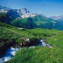 Схема вышивки «горы»