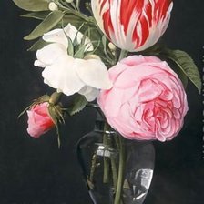 Схема вышивки «букет в стеклянной вазе»