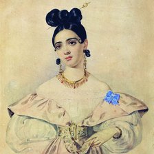 Схема вышивки «СЕРИЯ  "ПОРТРЕТЫ". ПОРТРЕТ А.Д. БАРАТЫНСКОЙ»