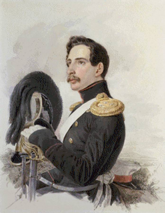 СЕРИЯ  "ПОРТРЕТЫ". ПОРТРЕТ ПОРУЧИКА ЛЕЙБ-ГВАРДИИ КОННОГО ПОЛКА - поручик, конный полк, лейб-гвардия, портрет - предпросмотр