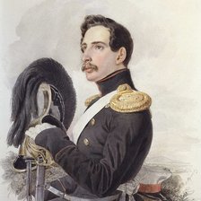 Схема вышивки «СЕРИЯ  "ПОРТРЕТЫ". ПОРТРЕТ ПОРУЧИКА ЛЕЙБ-ГВАРДИИ КОННОГО ПОЛКА»