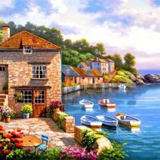 Схема вышивки «причал»