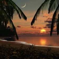 Схема вышивки «рассвет»