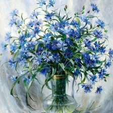 Схема вышивки «Васильки»