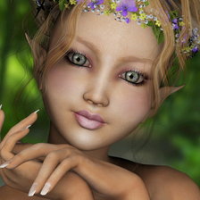 Схема вышивки «Эльфийка»