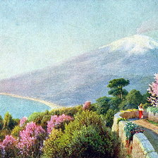 Схема вышивки «Кондратенко Гавриил . Этна Сицилия»