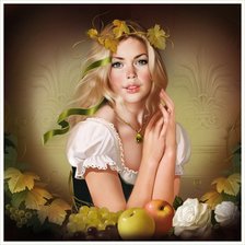 Схема вышивки «красавица»