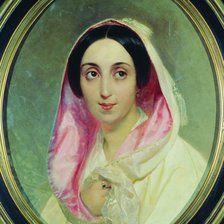 Схема вышивки «СЕРИЯ  "ПОРТРЕТЫ". ПОРТРЕТ КНЯГИНИ А.А. БАГРАТИОН»