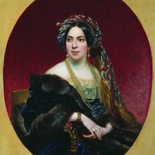 Схема вышивки «СЕРИЯ  "ПОРТРЕТЫ". ПОРТРЕТ М.П. ВОЛКОНСКОЙ»