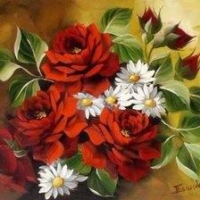 Схема вышивки «Букет цветов»