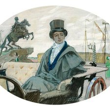 Схема вышивки «СЕРИЯ "ПЕТЕРБУРГ". РЯДОМ С МЕДНЫМ ВСАДНИКОМ»