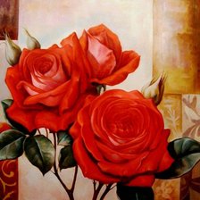 Схема вышивки «розы»