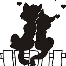 Схема вышивки «кисы»