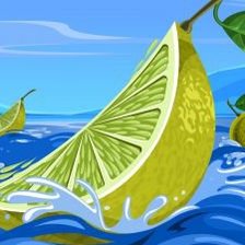 Схема вышивки «лимон»