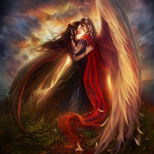 Схема вышивки «Влюбленные»