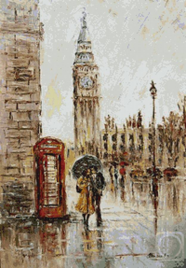 город - дождь - предпросмотр