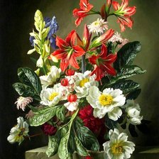 Схема вышивки «Букет цветов»