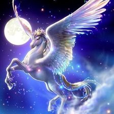 Схема вышивки «Единорог»