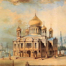 Схема вышивки «Храм Христа Спасиселя»