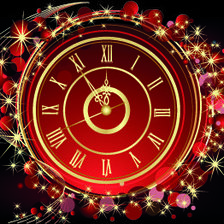 Схема вышивки «clock»