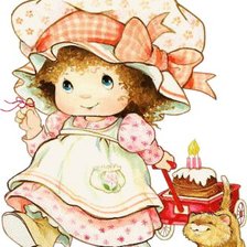 Схема вышивки «девочка с котенком»