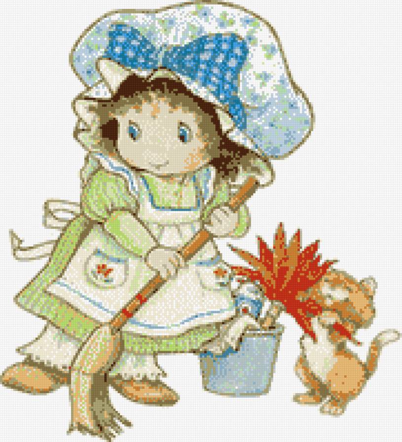 девочка с котенком - детская, ребенок, кошка, девочка, дети, кот, котенок - предпросмотр