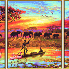 Схема вышивки «Триптих»