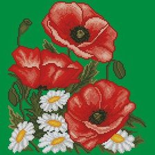 Схема вышивки «маки--»