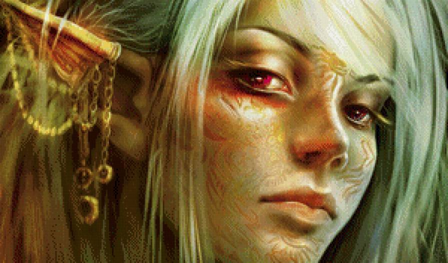 Эльфийка - девушка - предпросмотр