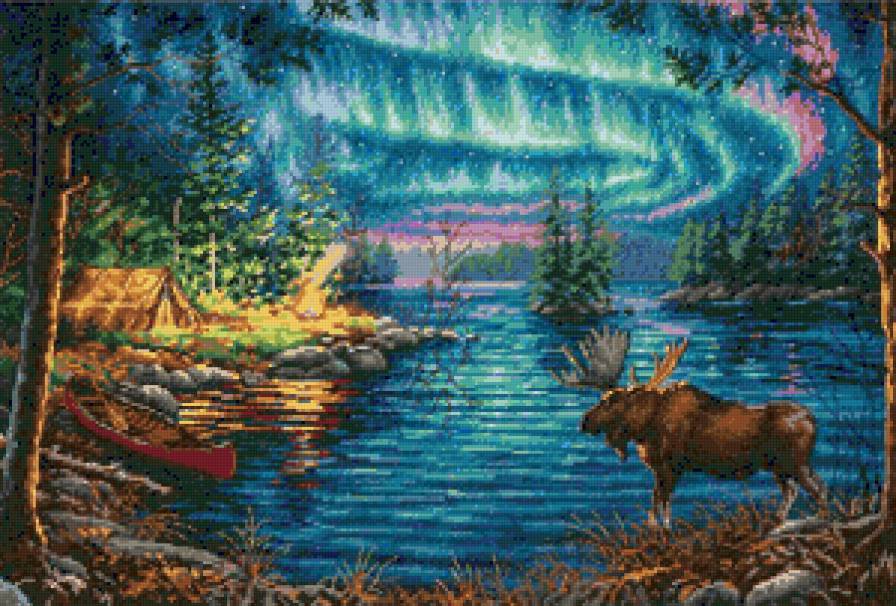 Aurora Boreal - paisaje - предпросмотр