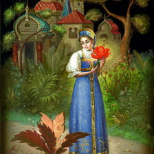 Схема вышивки «аленький цветочек»